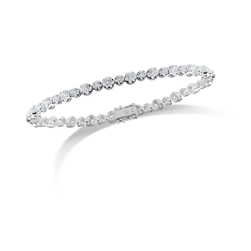 women's bracelets with diamond border -Diamond Classic Tennis Bracelet