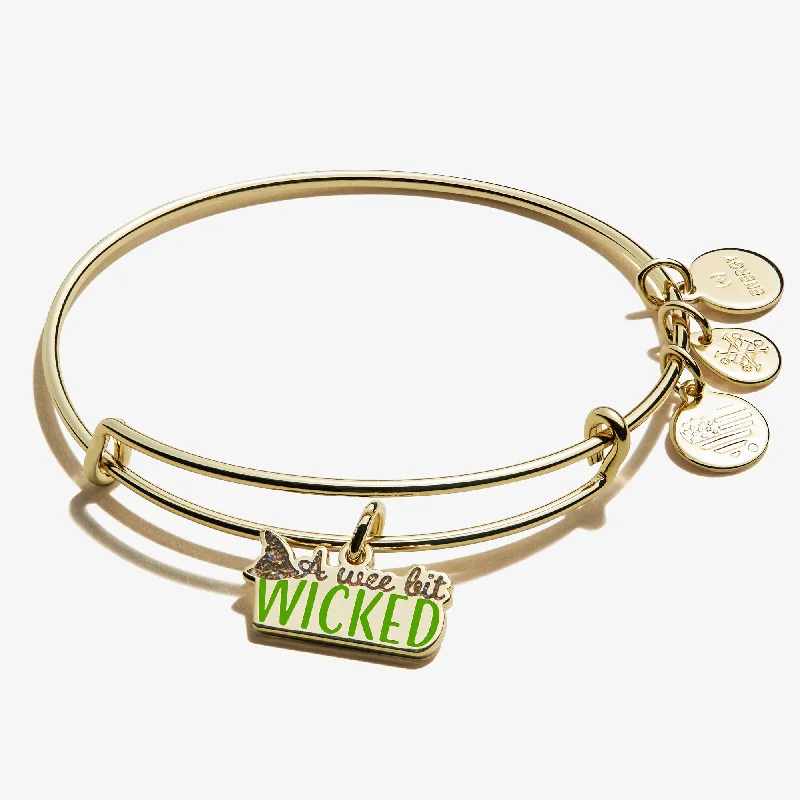 women's bracelets with emeralds -'A Wee Bit Wicked' Charm Bangle