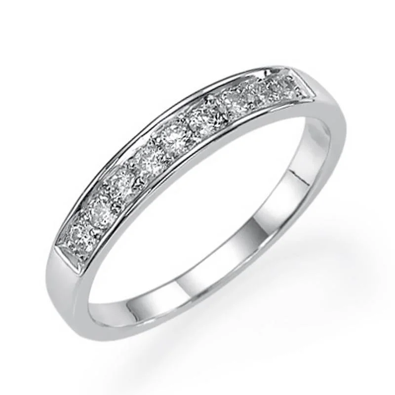 engagement rings for men -0.20 Carat Flat Pave 3.5mm Lab Grown Diamond Wedding Ring