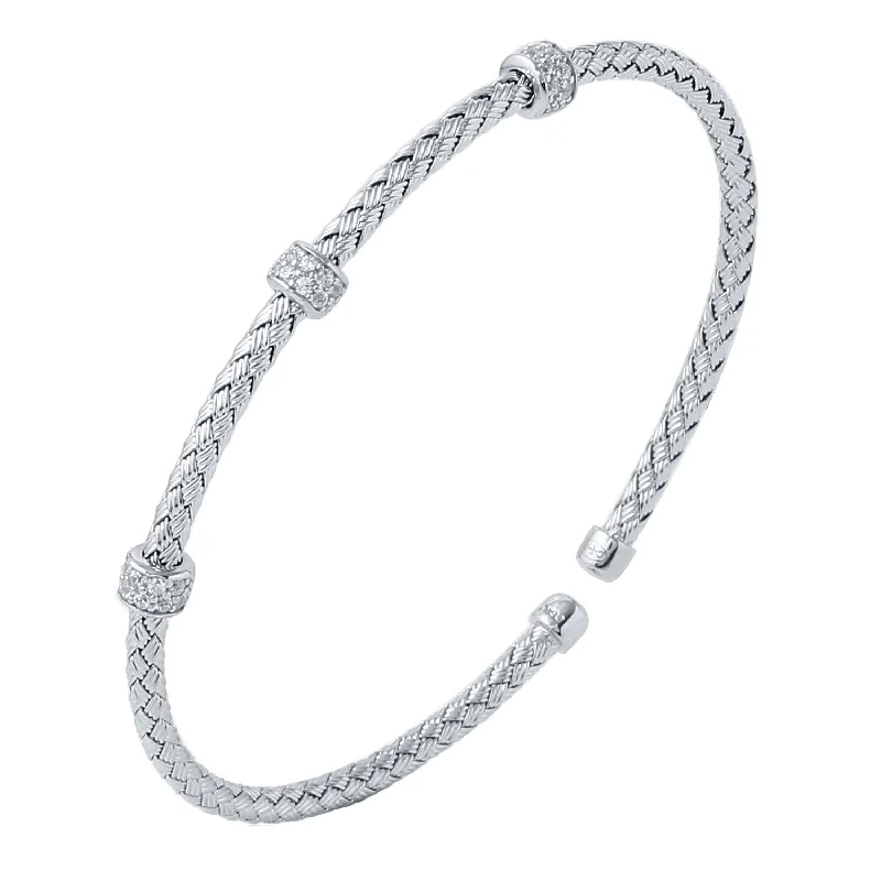 women's bracelets with hammered finish -Torino