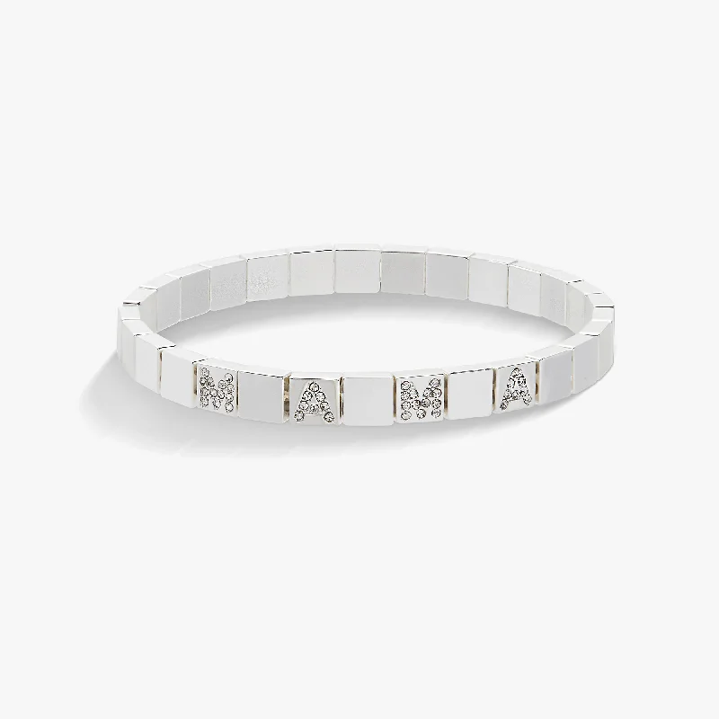 women's bracelets statement -'MAMA' Stretch Bracelet