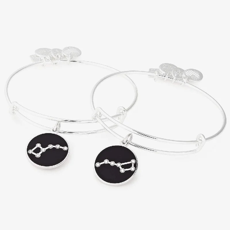 women's bracelets with crystal quartz -Big + Little Dipper Charm Bangles, Set of 2