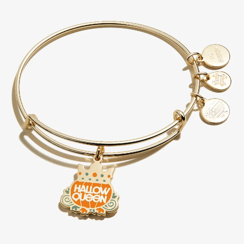 women's bracelets with adjustable clasp -'Hallowqueen' Charm Bangle