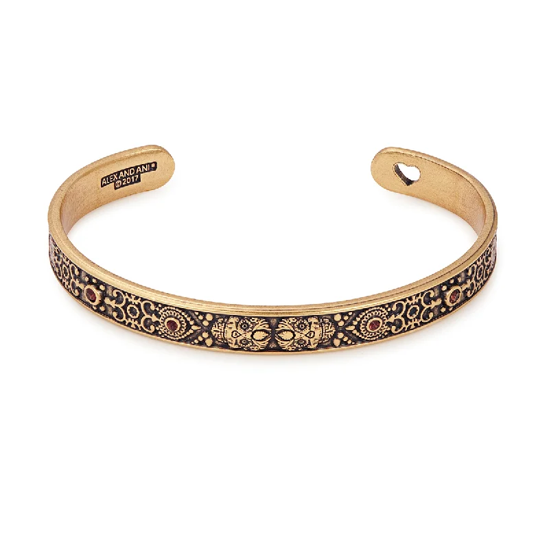 women's bracelets with boho style -Calavera Cuff Bracelet