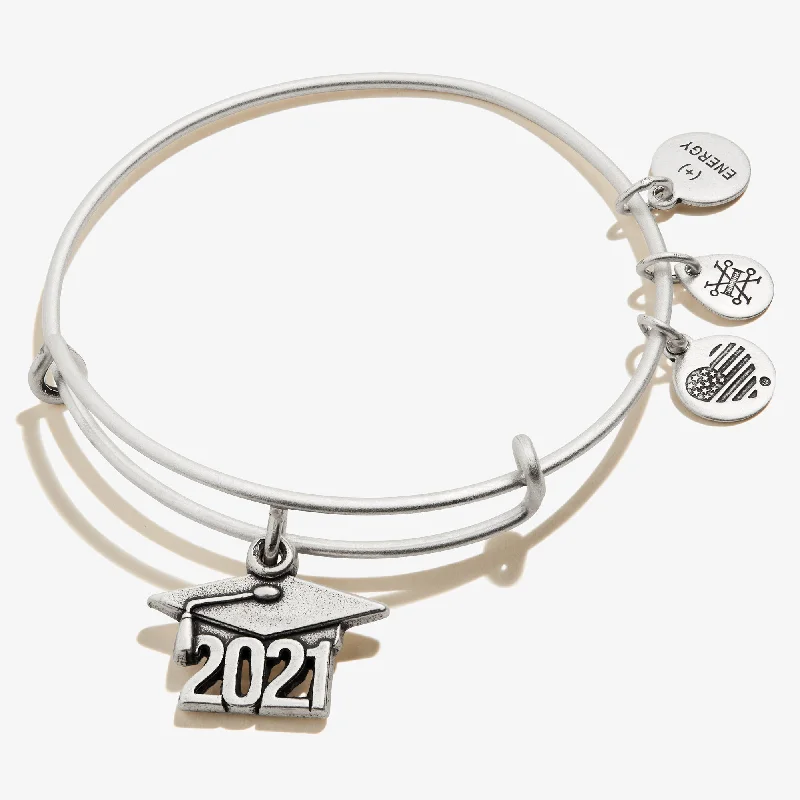 women's bracelets with clasp -2021 Graduation Cap Charm Bangle